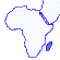 Map of Africa highlighting Madagascar
