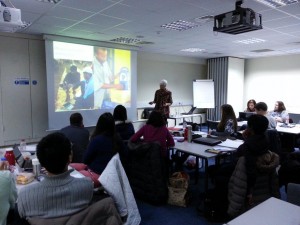 ALT Director presents the Trust's communications work to students at Surrey University